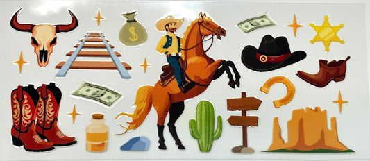Cowboy on Horse Wrap-375