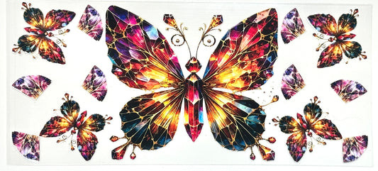 Colorful butterfly decals 