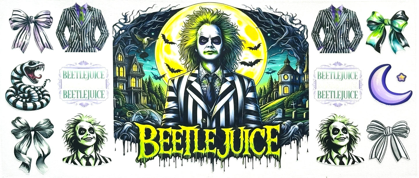 Promotional graphic for Beetle Guy character illustrations and text.