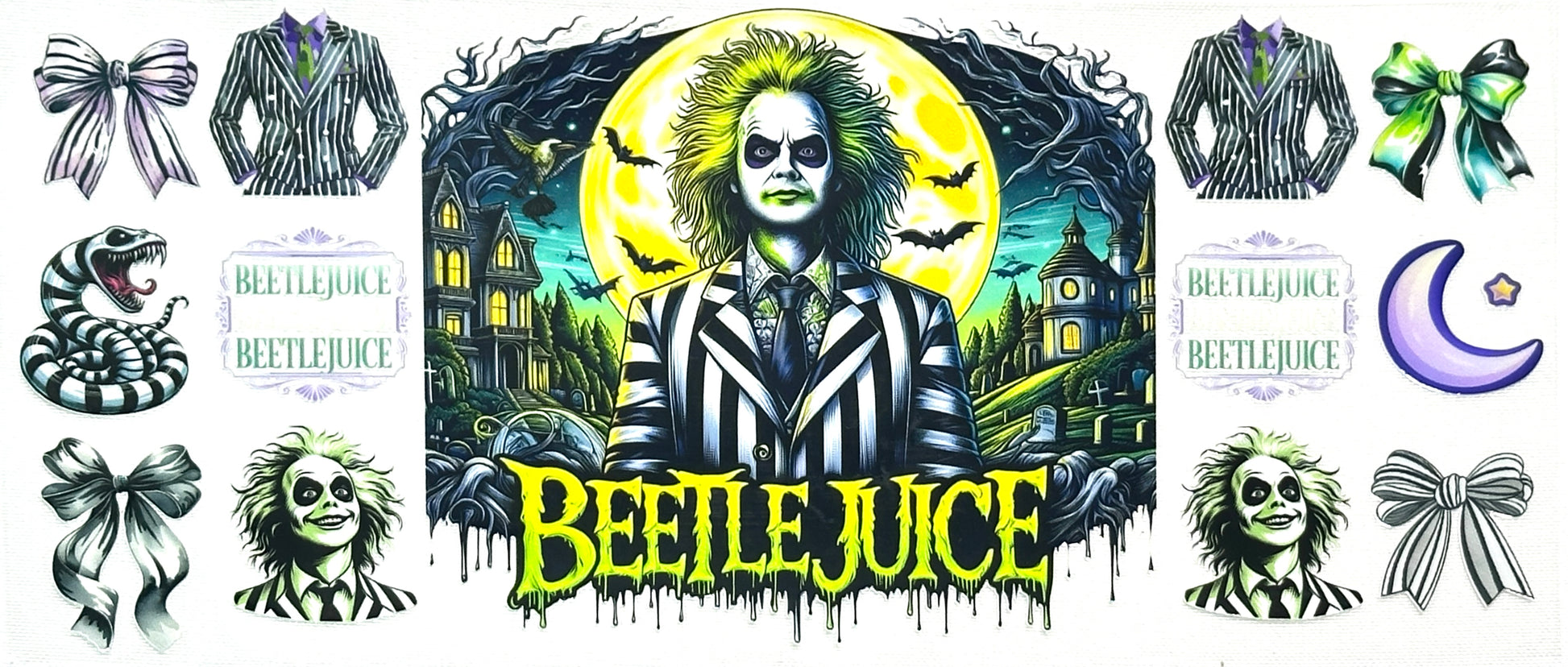 Promotional graphic for Beetle Guy character illustrations and text.