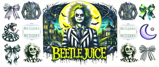 Promotional graphic for Beetle Guy character illustrations and text.