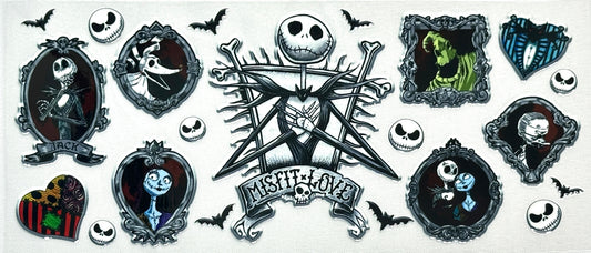 Collection of 'The Nightmare  themed stickers featuring Jack 