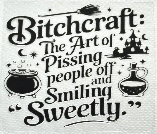 Black text with witch-themed graphics on a white background