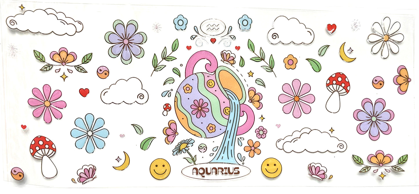 Aquarius Boho Zodiac Wrap-934
