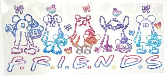Neon Outline Magical Friends Wrap-951