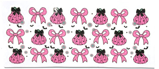 Pink Pumpkins and Bows Wrap (GLOW)-961