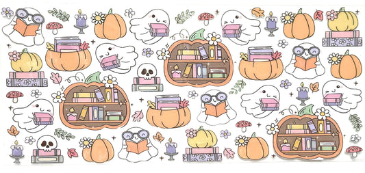 Reading Ghost Bookshelf Wrap-977