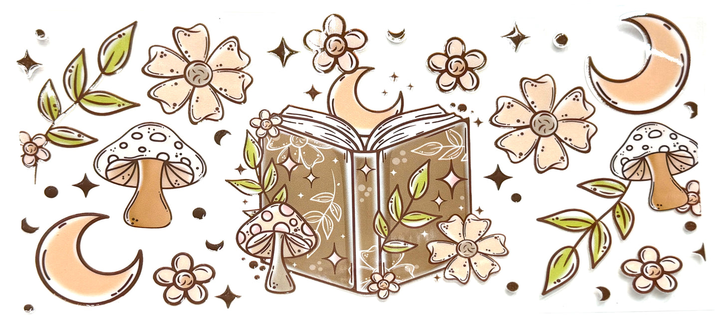 Mushrooms, Moons and Books Wrap-996