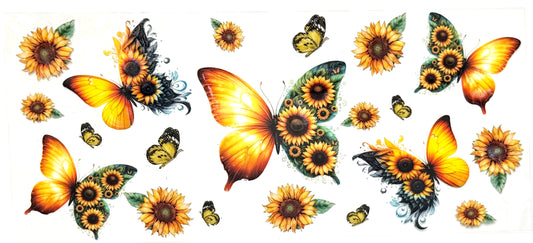 Butterflies and Sunflowers Wrap-1001
