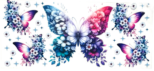 Butterflies and Flowers Wrap-1002