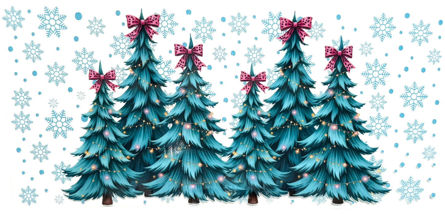 Christmas Trees and Snowflakes Wrap-1015