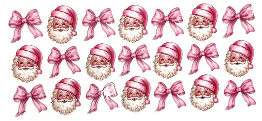 Pink Santa and Bows Wrap-1017
