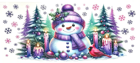 Snowman and Candles Wrap-1035