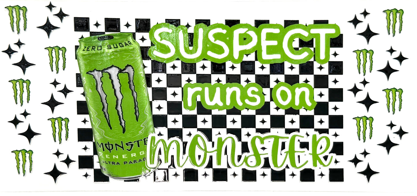 Monster Drink Checkered Wrap-1078