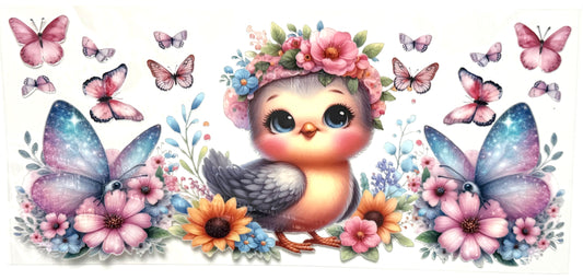 Owl and Flowers Wrap-1105