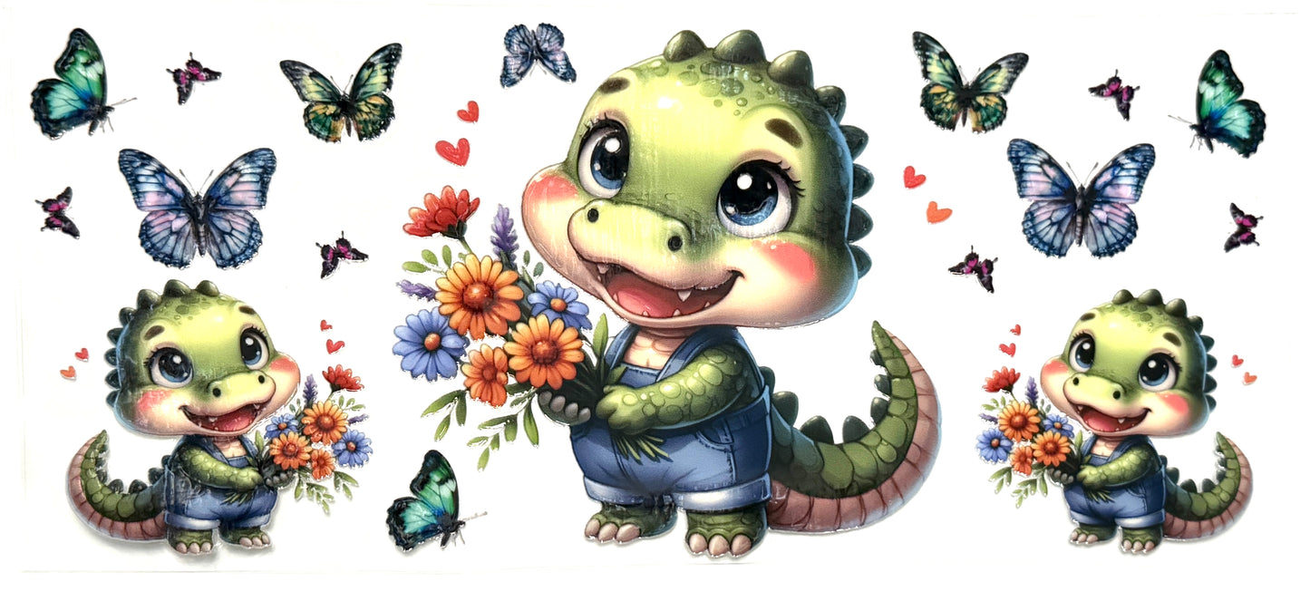 Dino and Flowers Wrap-1110