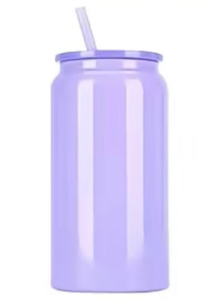 16oz Stainless Steele Color Lid and Straw (NON-SNOWGLOBE)