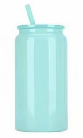 16oz Stainless Steele Color Lid and Straw (NON-SNOWGLOBE)