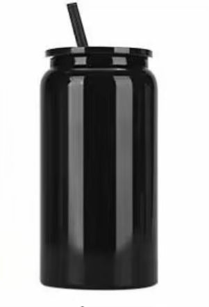 16oz Stainless Steele Color Lid and Straw (NON-SNOWGLOBE)