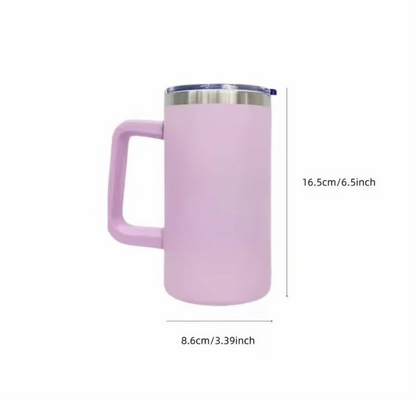 20oz. Stainless Steel Mug w/Handle (NON-SNOWGLOBE)