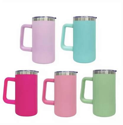 20oz. Stainless Steel Mug w/Handle (NON-SNOWGLOBE)