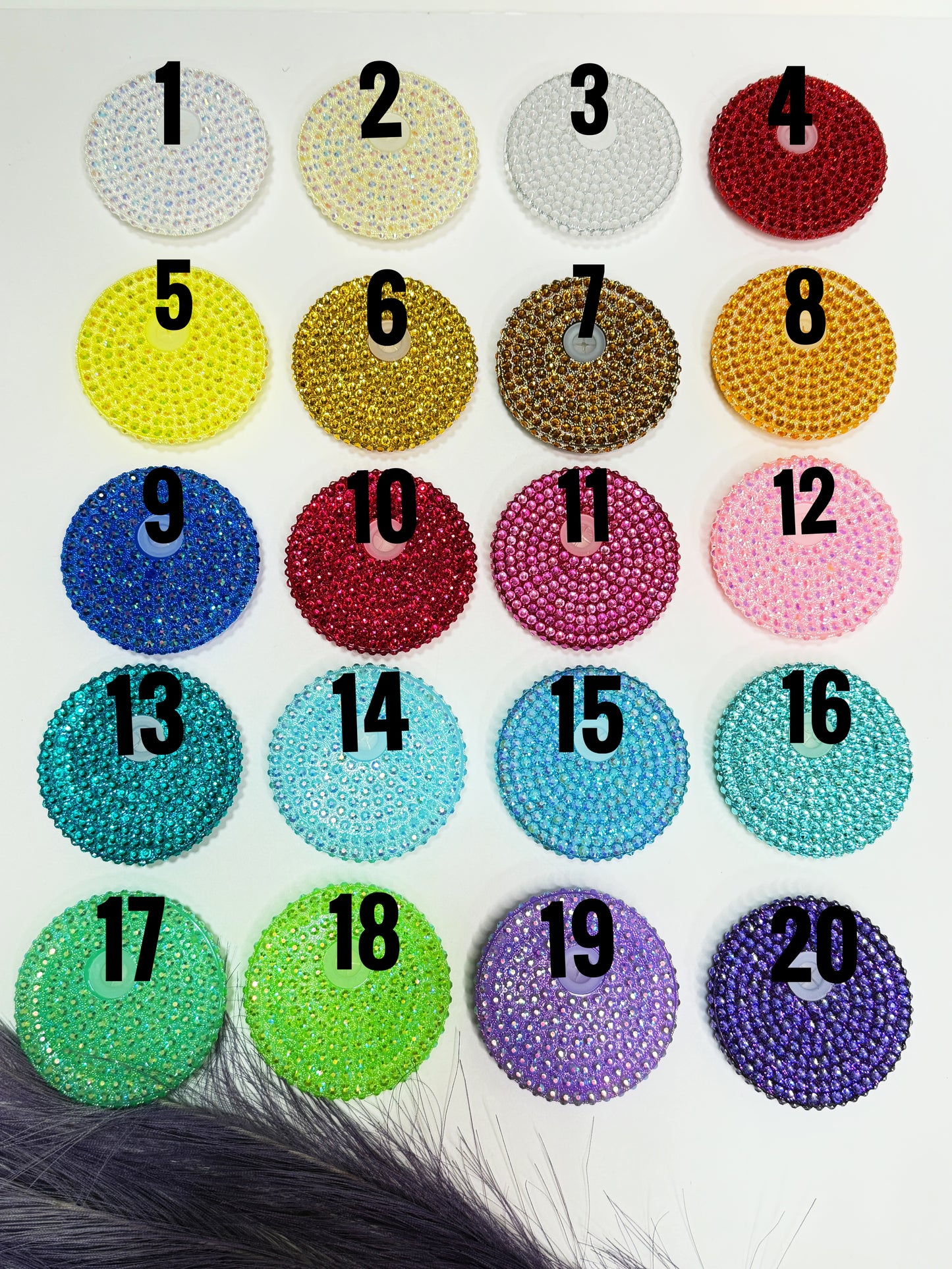 RHINESTONE BLING LID