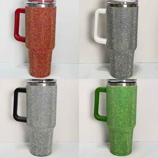 40oz Rhinestone Stainless Steel Tumbler