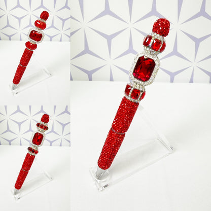 Fancy Red Rhinestone Pen