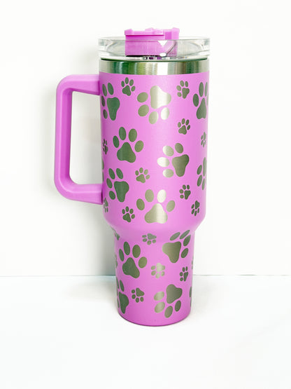40oz Paw Stainless Steel Tumbler