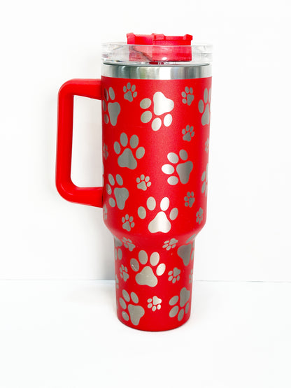 40oz Paw Stainless Steel Tumbler