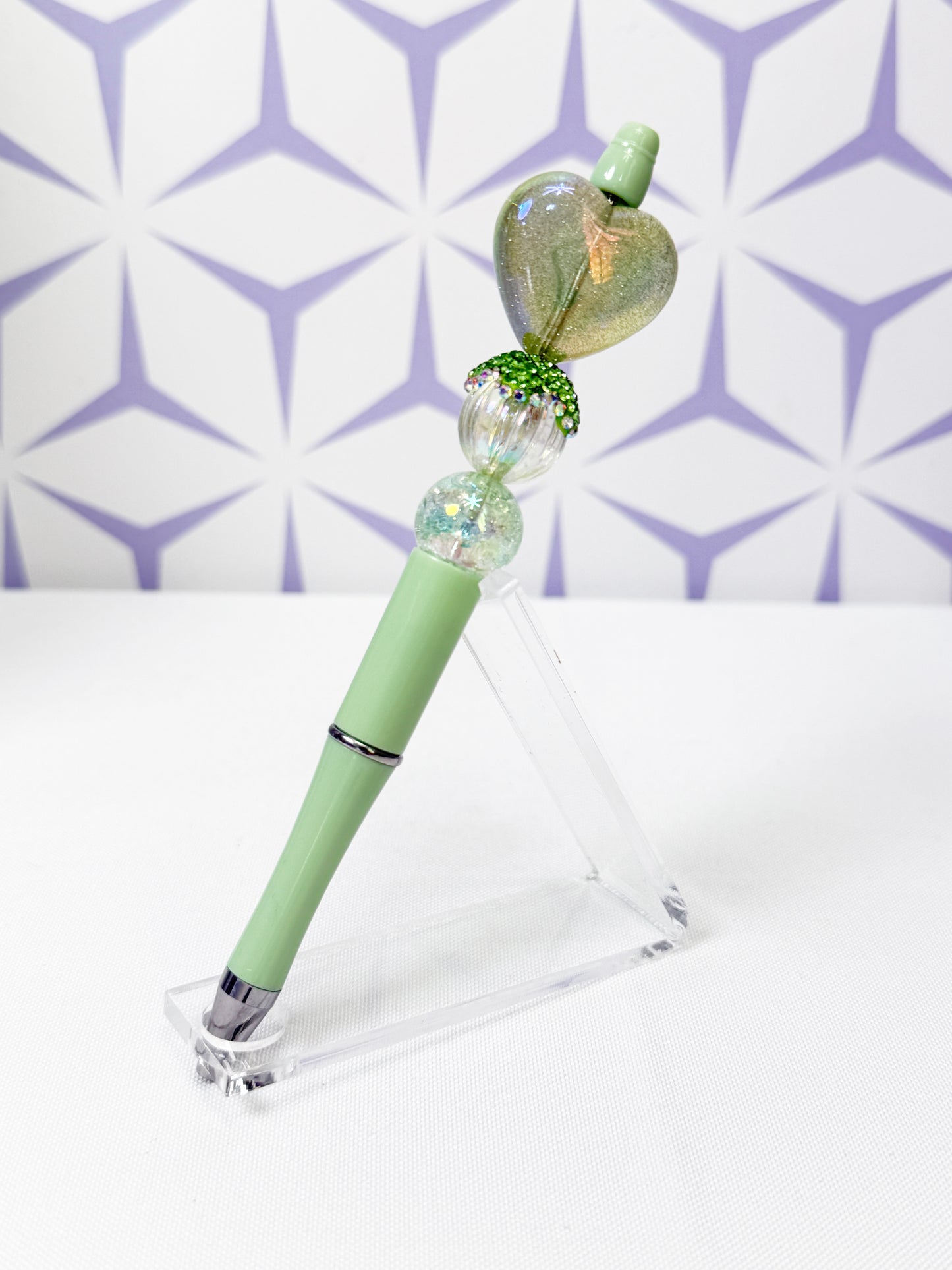 Glitter Hearts Pen
