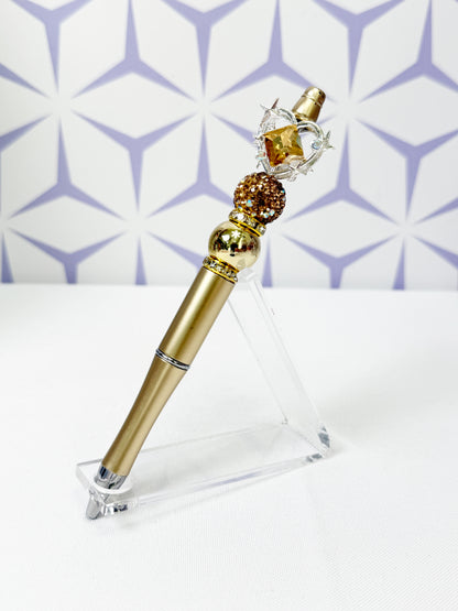 Metal Heart with Gem Pen