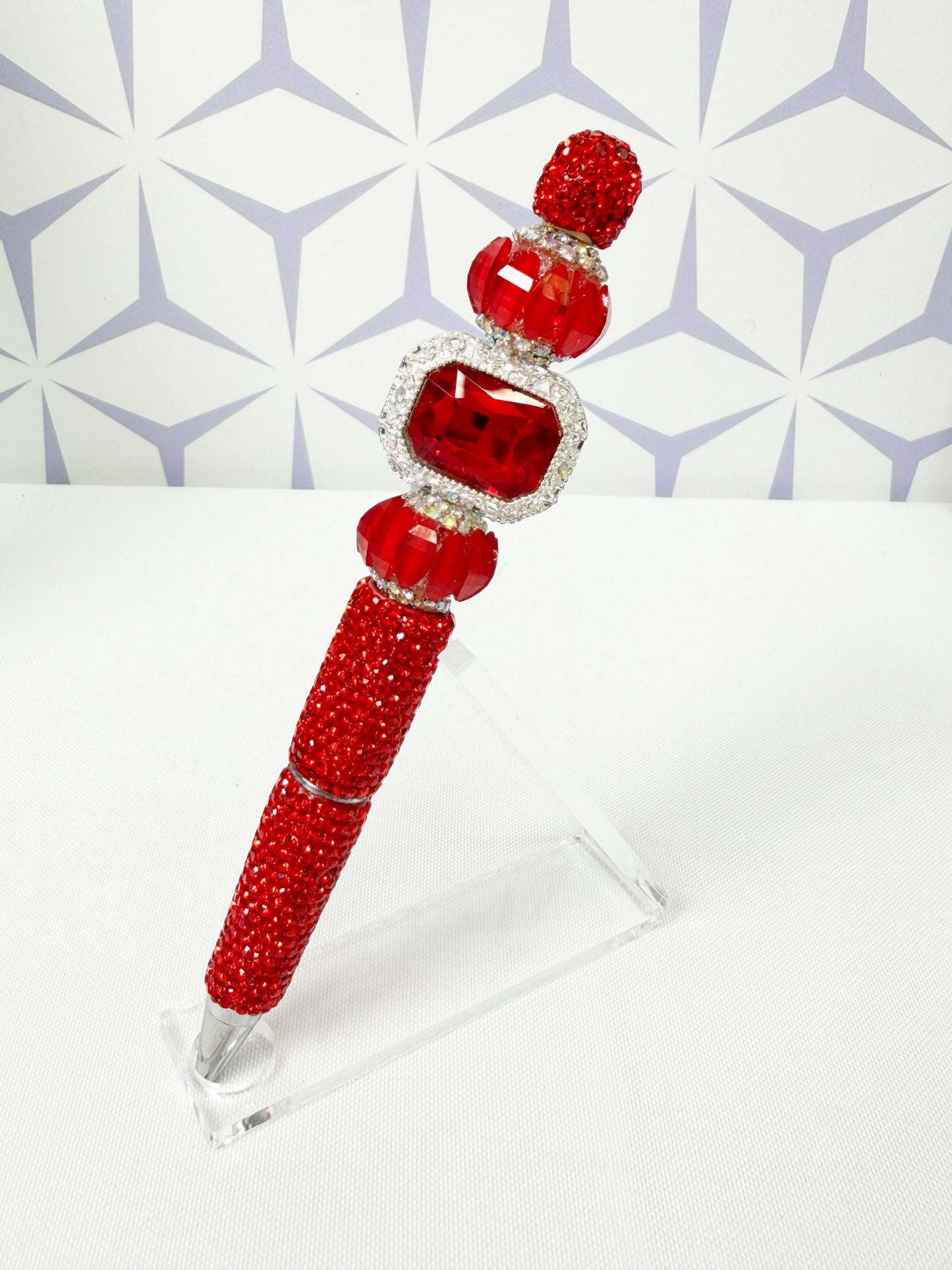 Fancy Red Rhinestone Pen