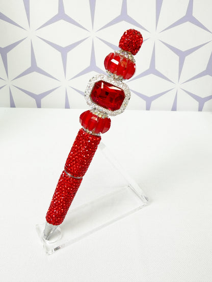 Fancy Red Rhinestone Pen