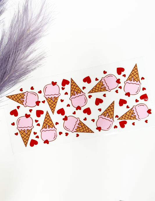 Ice Cream Cones and Hearts Wrap-1254