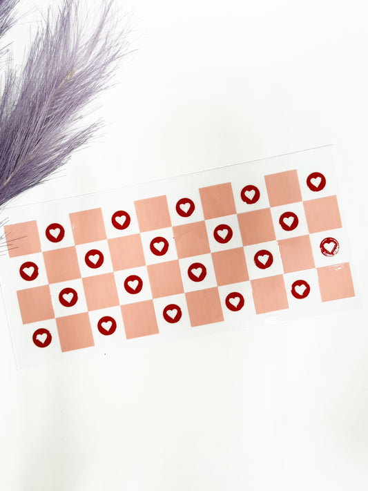 Checkered Hearts Wrap-1268