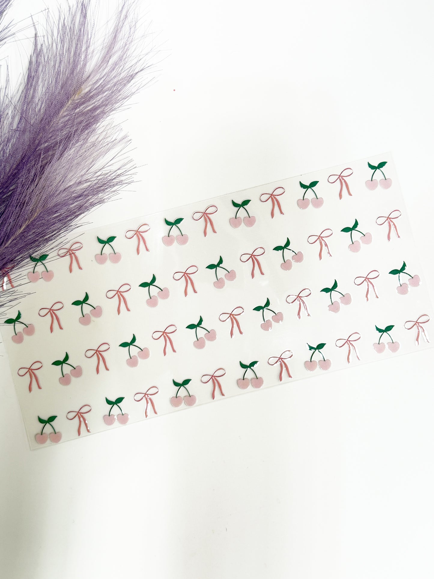 Pink Heart Cherries and Bows Wrap-1274