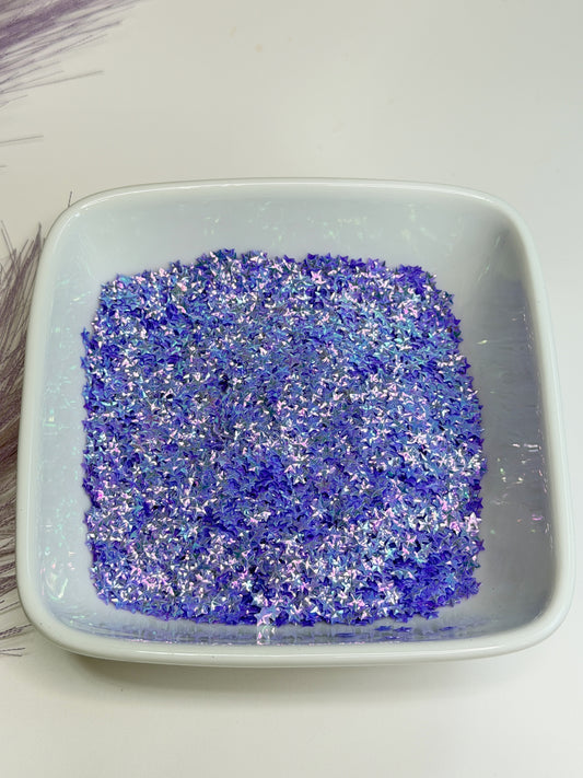 S103 Purple/Blue Star Glitter
