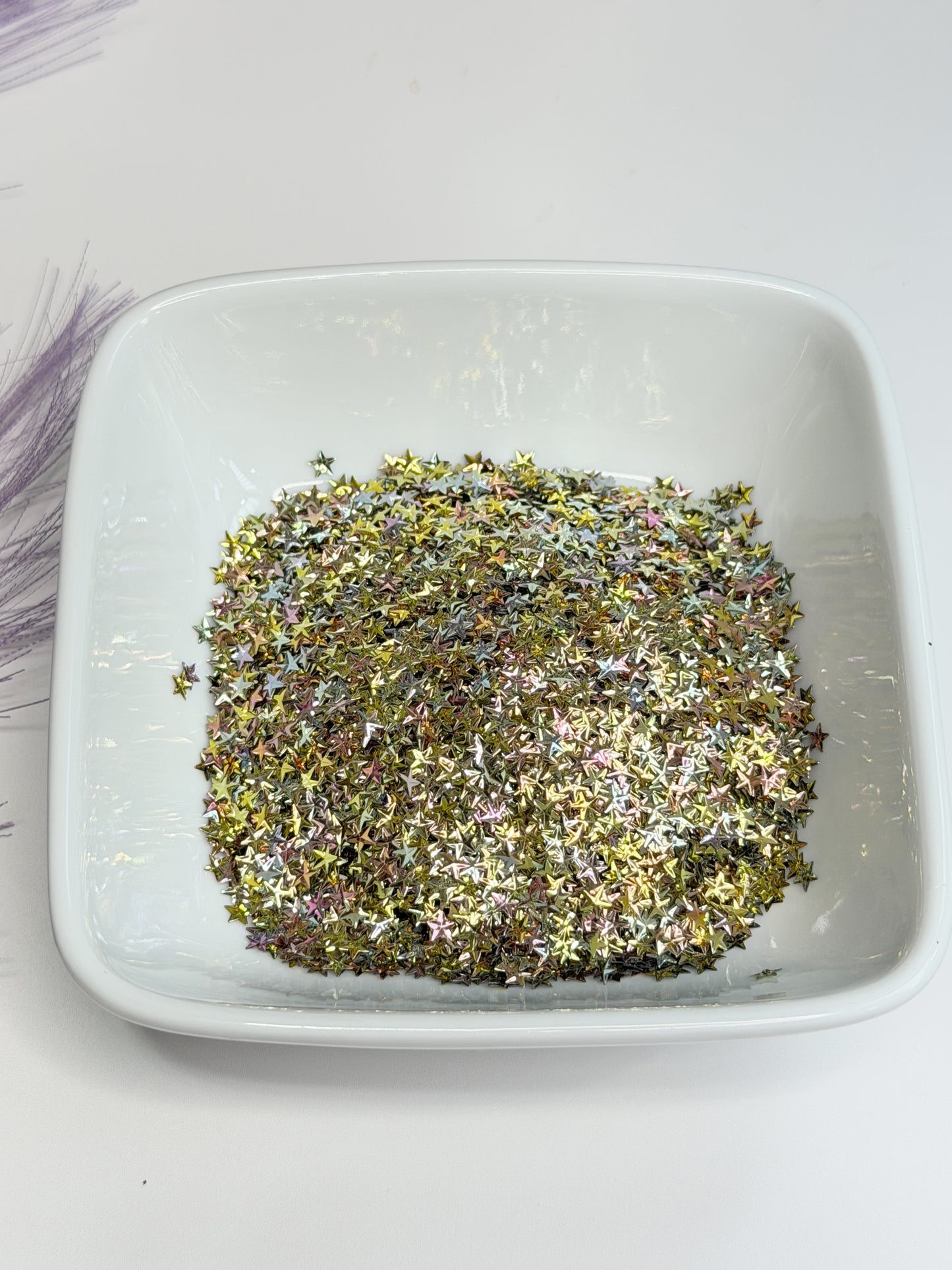 S105 Gold/Pink Star Glitter