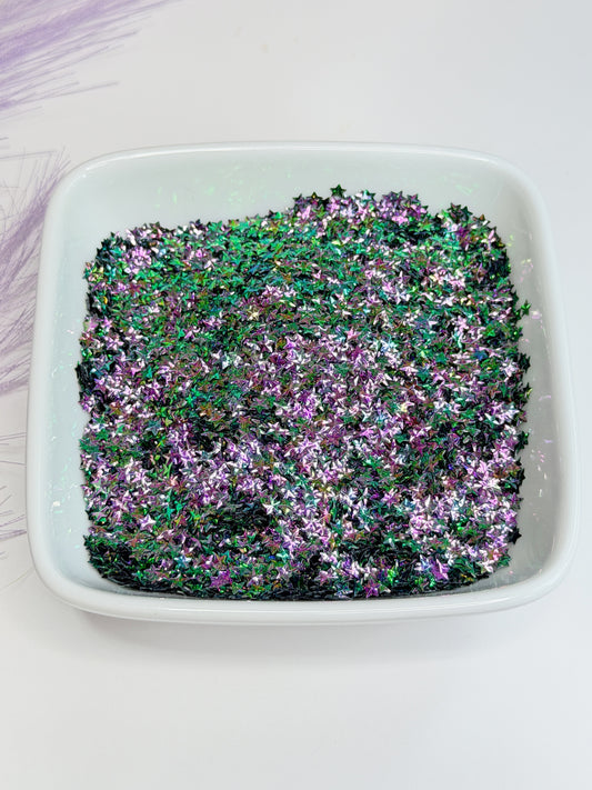 S107 Dark Chameleon Star Glitter