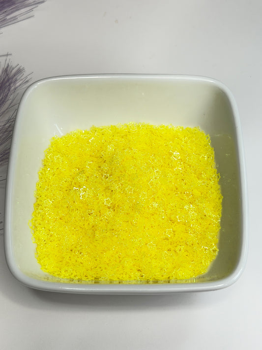 S108 Hollow Yellow Star Glitter