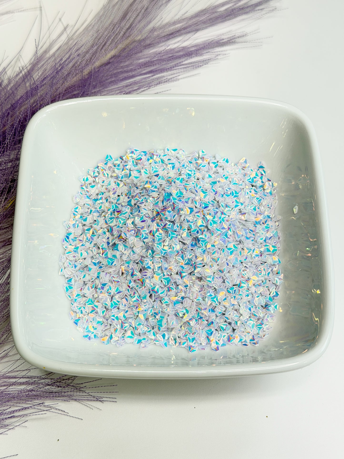 D101 AB White Diamond Glitter