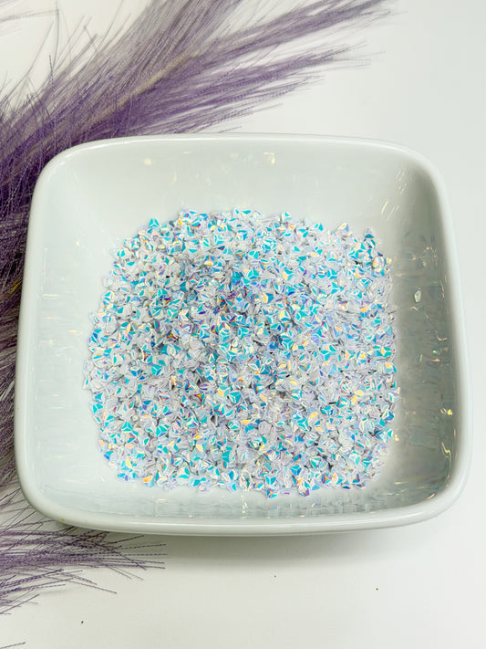 D101 AB White Diamond Glitter