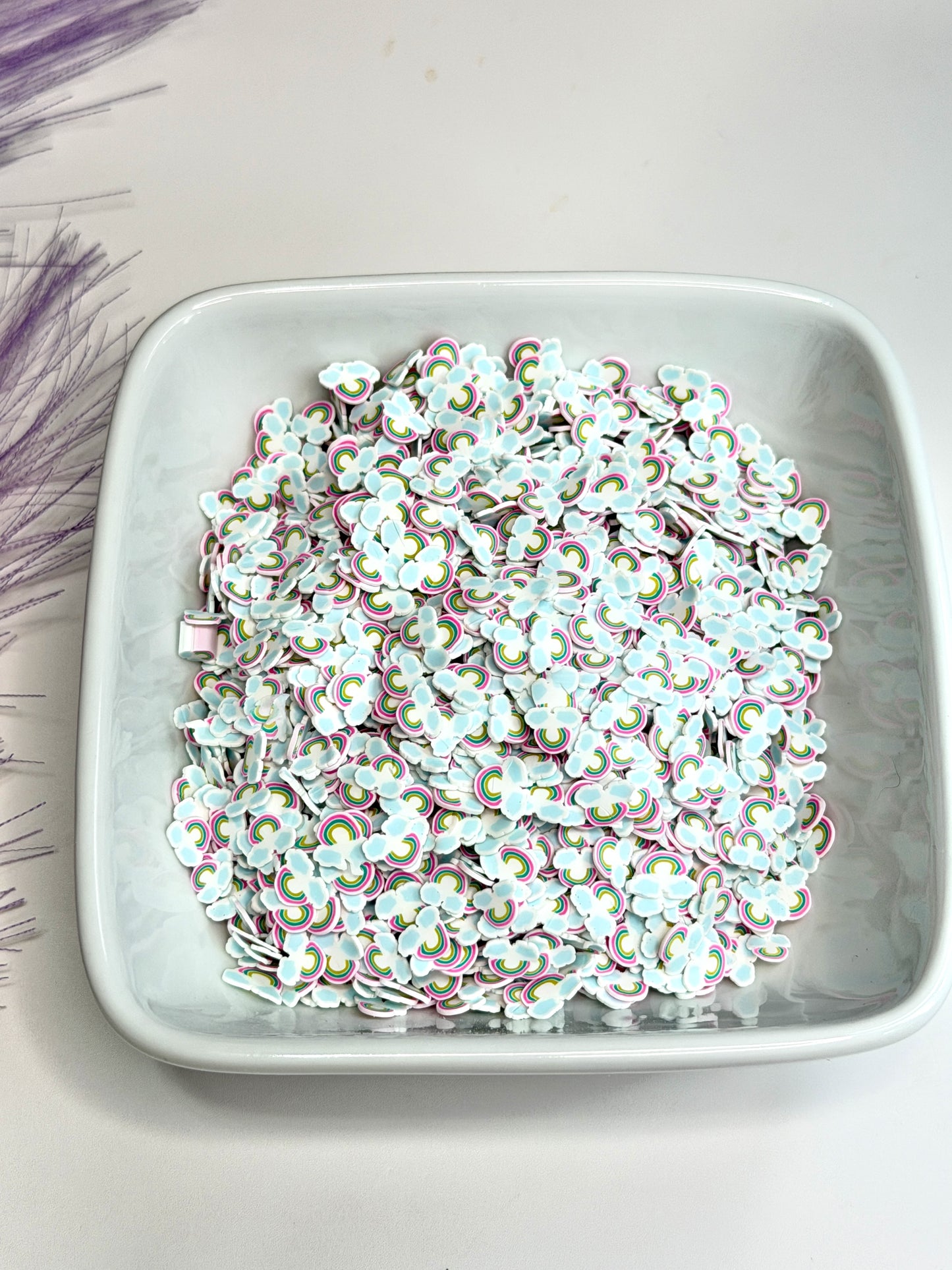 C105 Rainbow and Clouds Clay