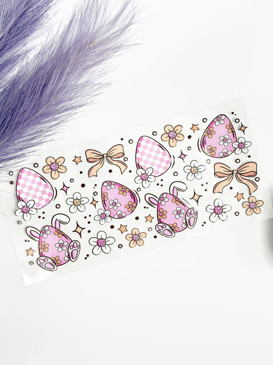 Checkered and Floral Eggs Wrap-1302