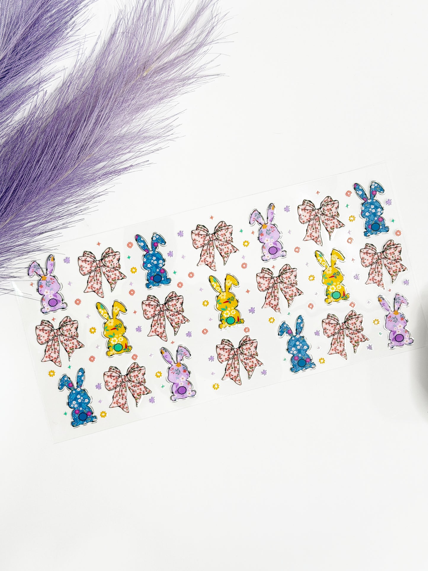 Floral Bunny and Bows Wrap-1304