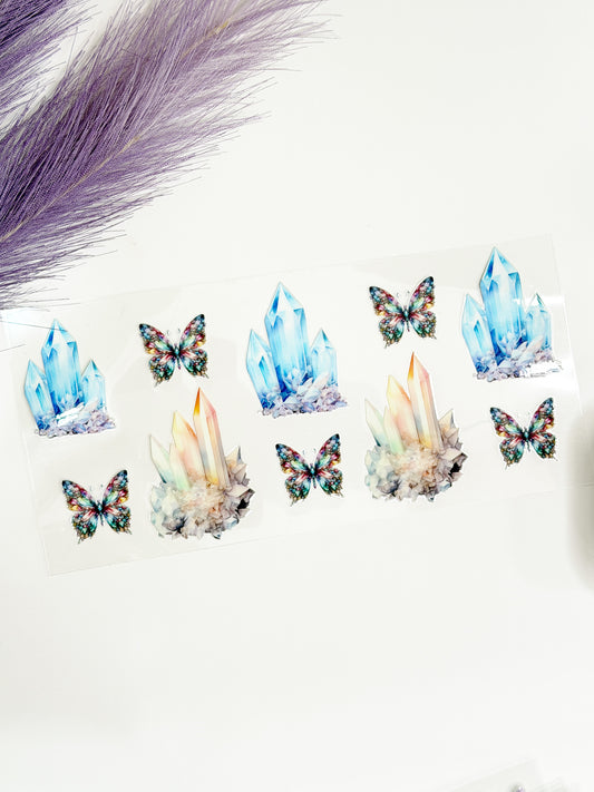 Crystal Clusters and Butterflies Wrap-1348