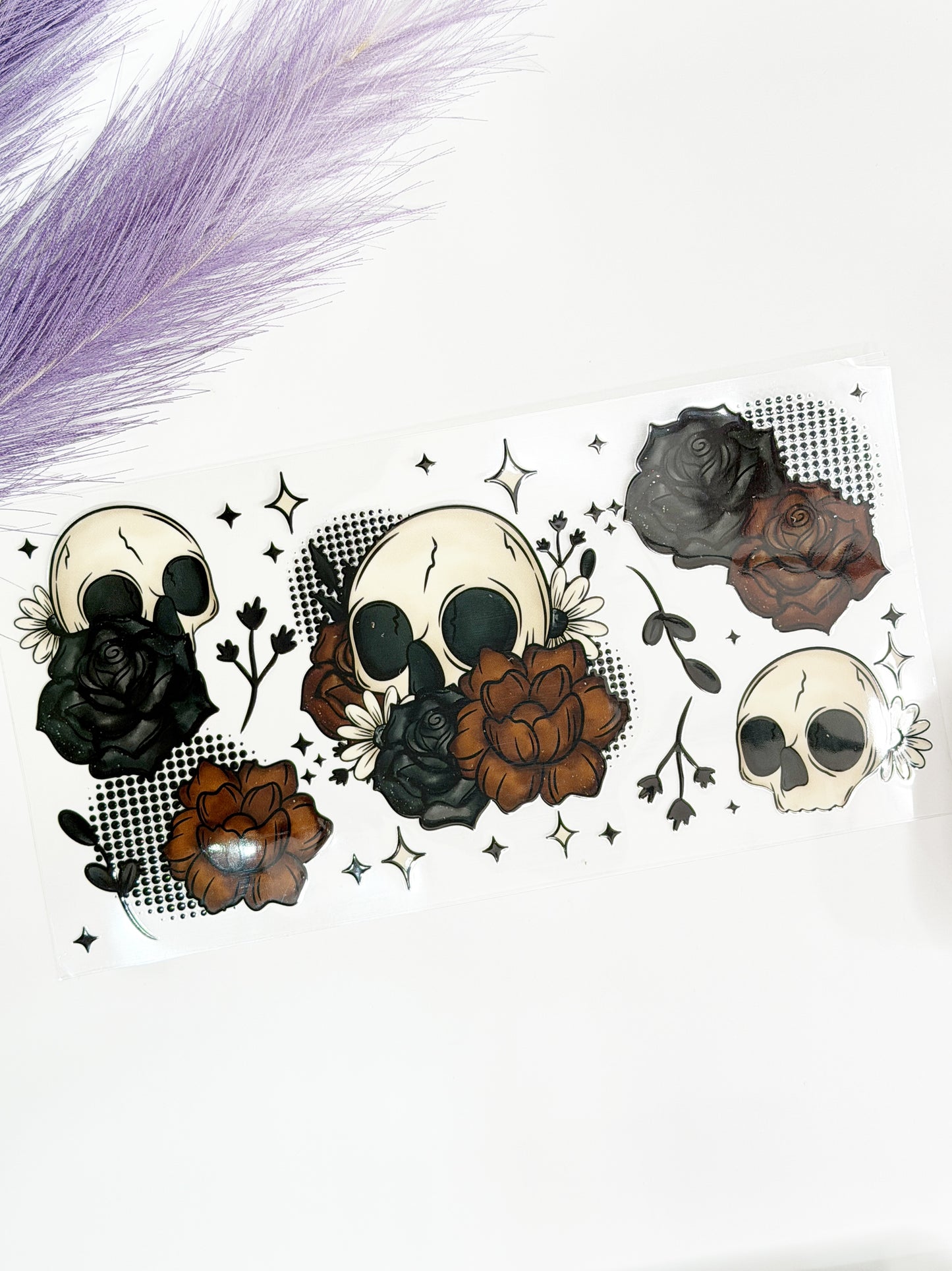 Floral Skulls Wrap-1363