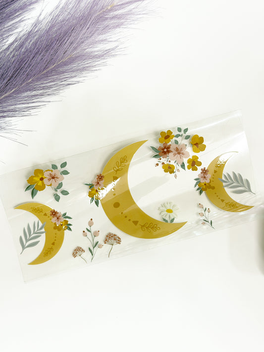 Boho Moon and Flowers Wrap-1404