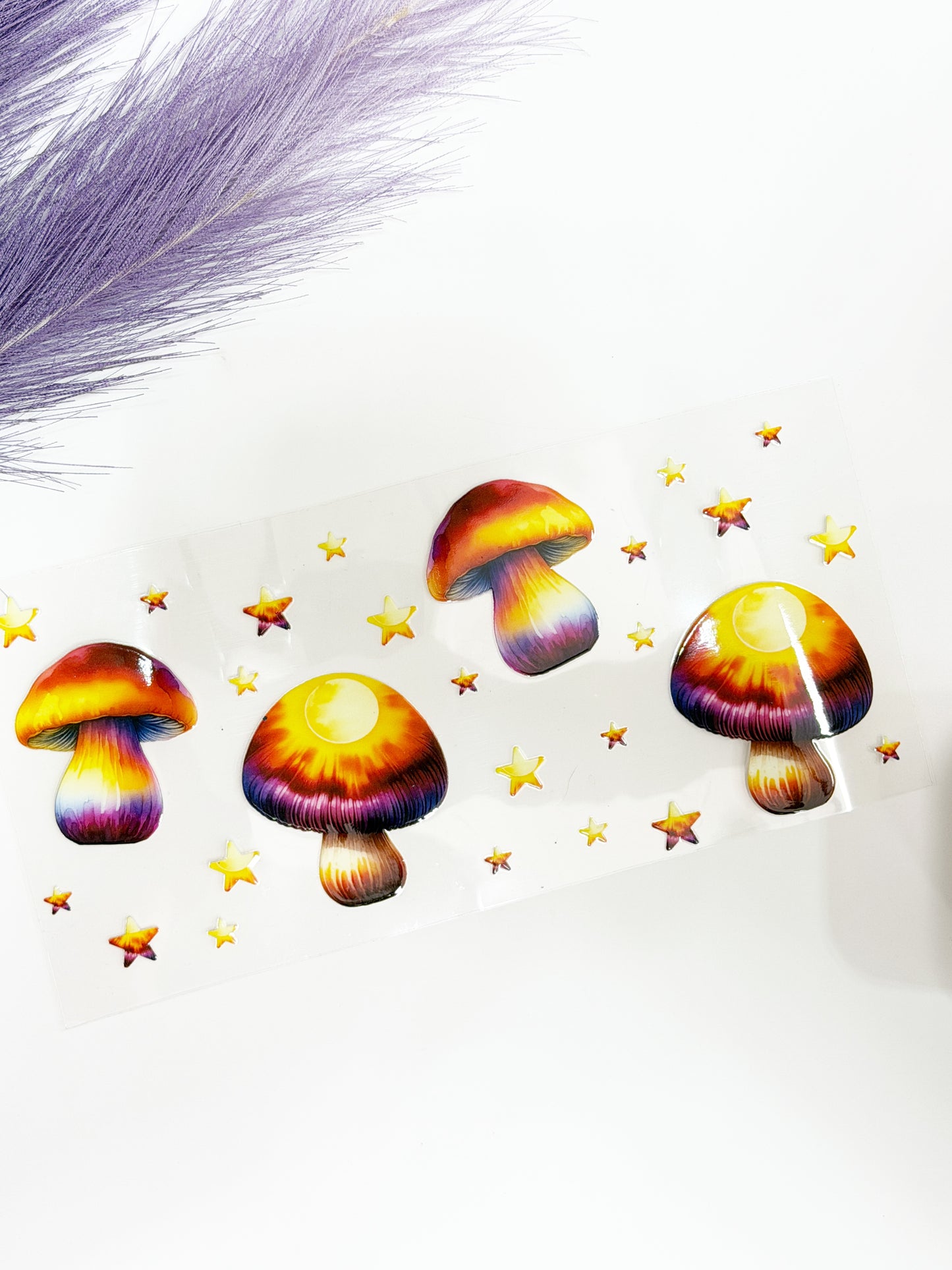 Tie Dye Mushrooms Wrap-1406